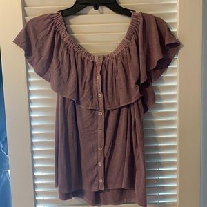 American Eagle off the shoulder top.